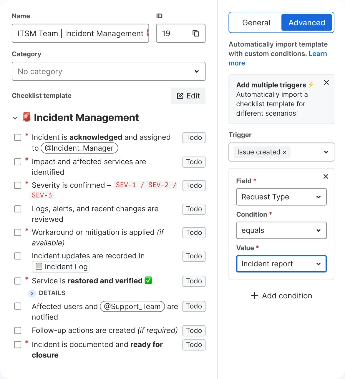 Incident & change management runbooks