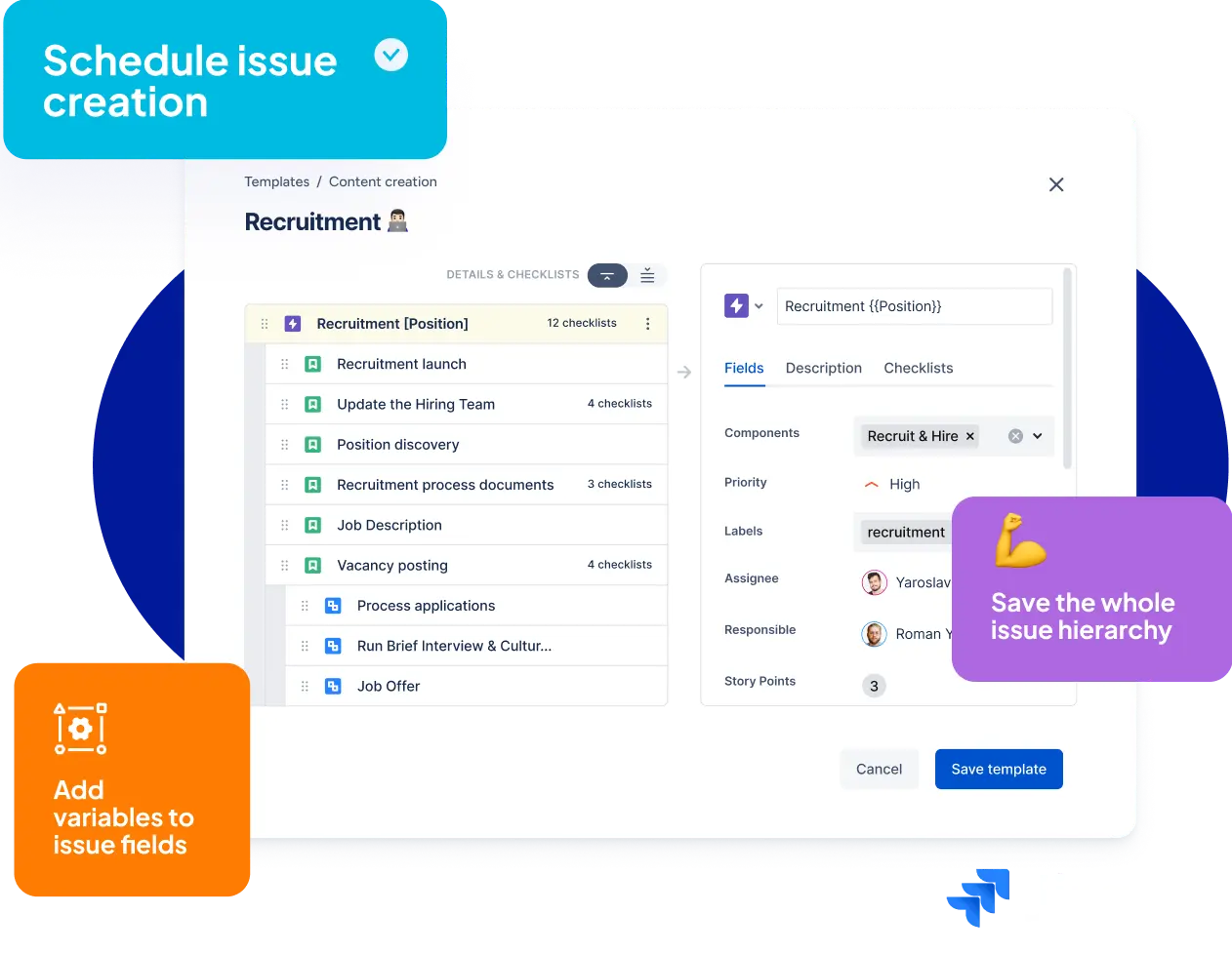 <b>Smart Templates</b><br> for Jira